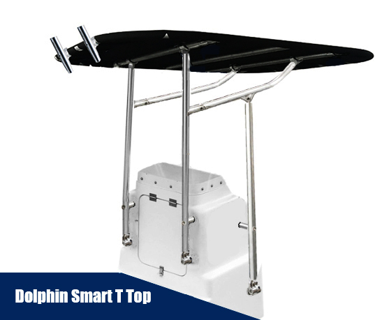 Dolphin Smart Heavy Duty T Top Anodized W/ balck canopy
